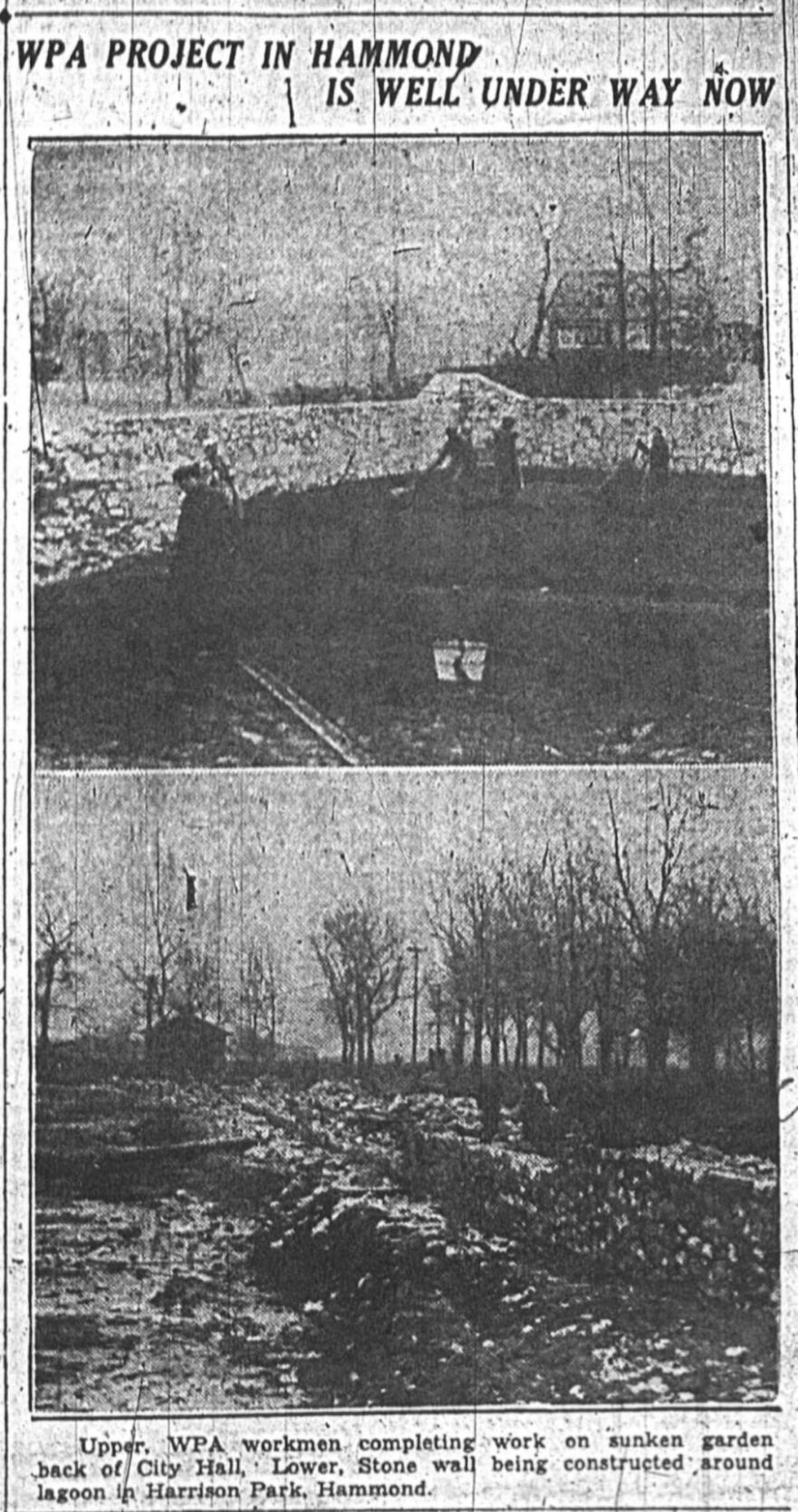 1 Newspaper toting City Hall Sunken Garden to be one of the State’s best, circa 1936.