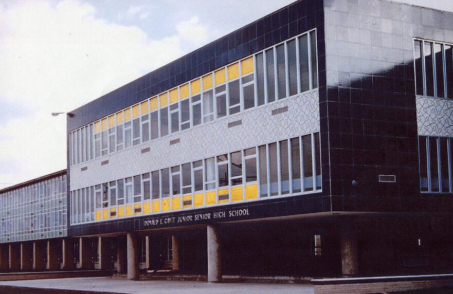 10 Front exterior circa 1965