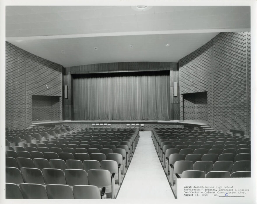 11 Front of auditorium and stage facilities 1965