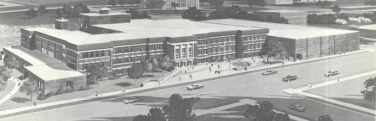 12A Hammond High external renovation completed after the fire, circa 1970
