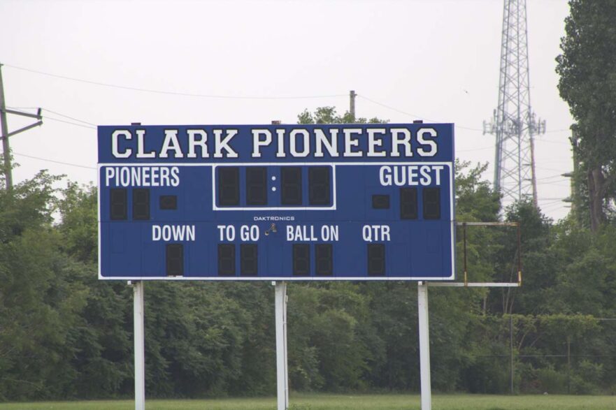 131 Athletic field sign circa 2021