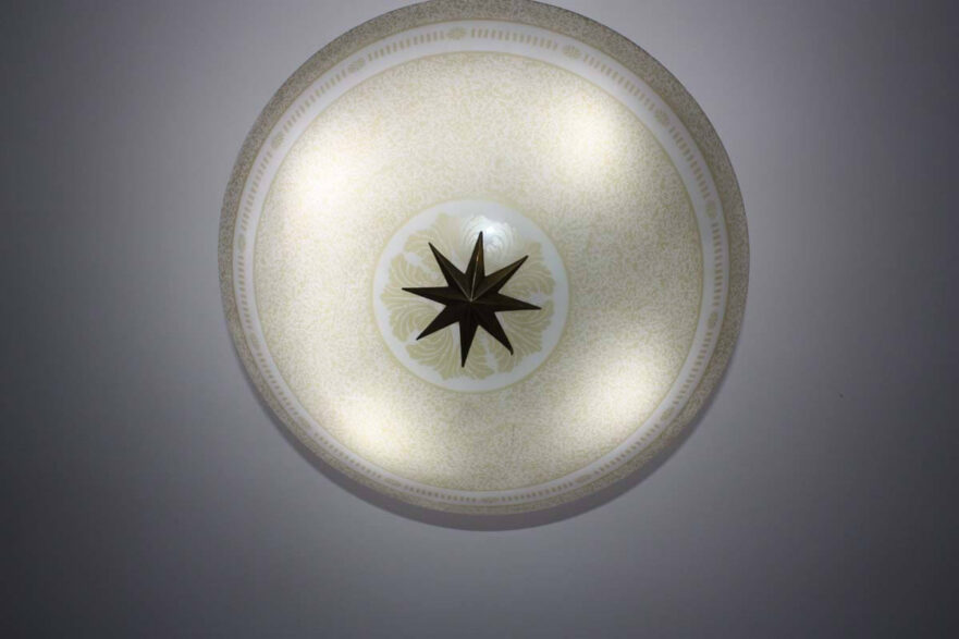 20 Original ceiling light fixture in Mayor’s conference room.
