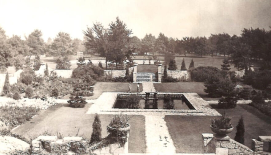 4 Sunken Garden, circa 1941.