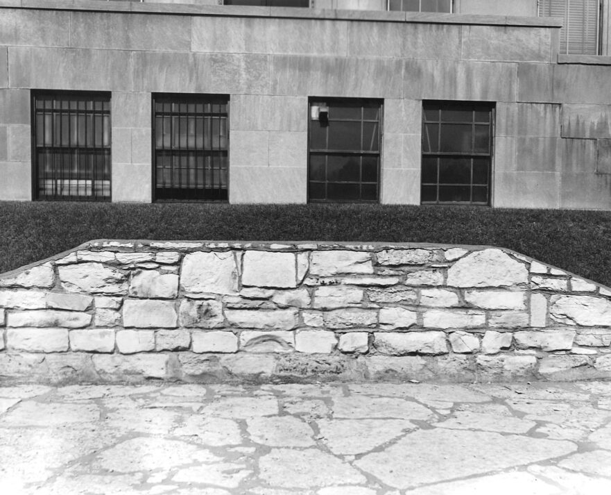 8 Rose garden wall, circa 1965.
