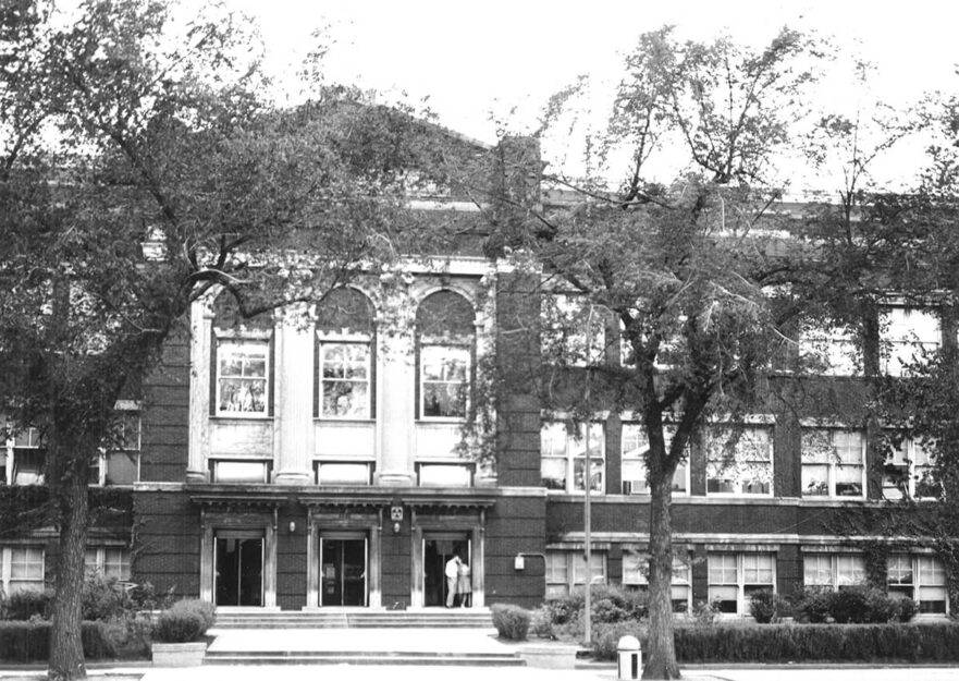 8A East side of building, circa 1950