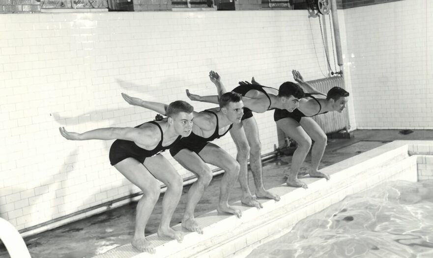 9 Boy’s Swimming & Diving Champions, circa 1950